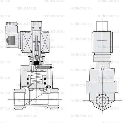 Клапан Dendor VT — Габаритные и присоединительные размеры